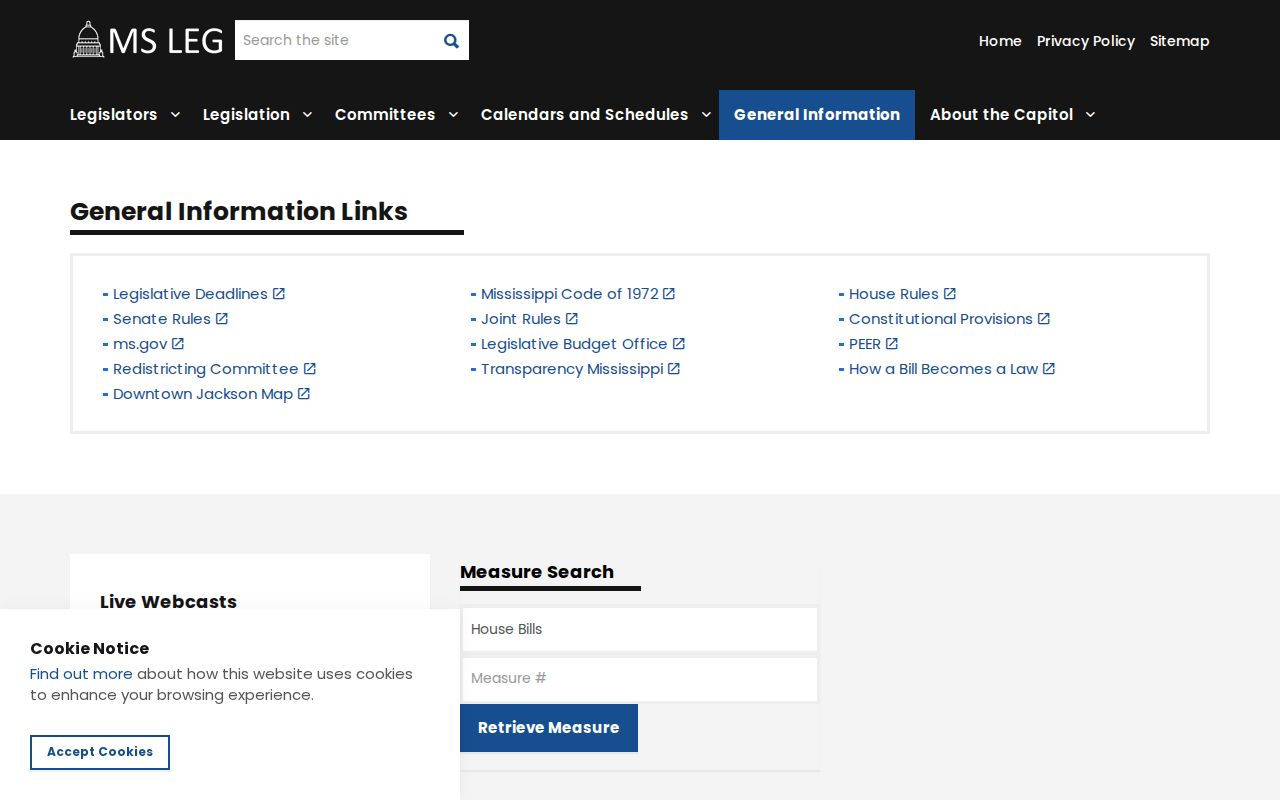 Perry County court case records Mississippi Legislature code portal